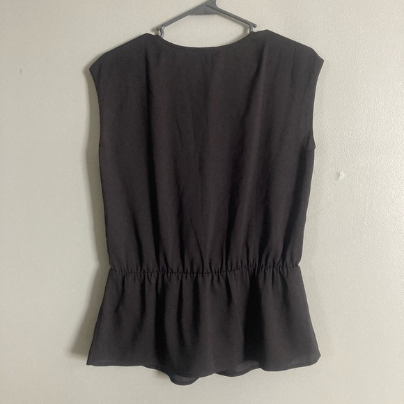 NWT Ann Taylor Black Peplum Top - Picture 5 of 5